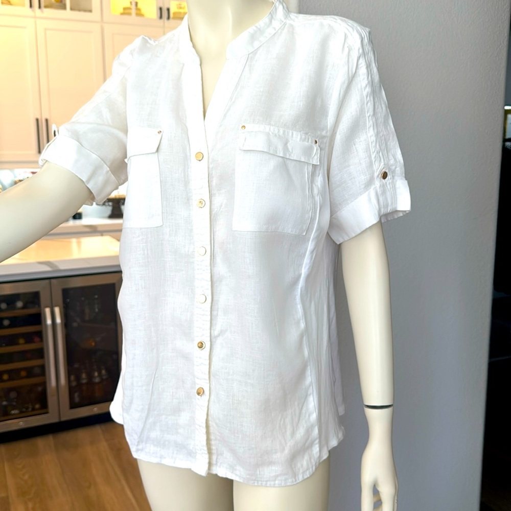 JM Collection Women's White Top 14
